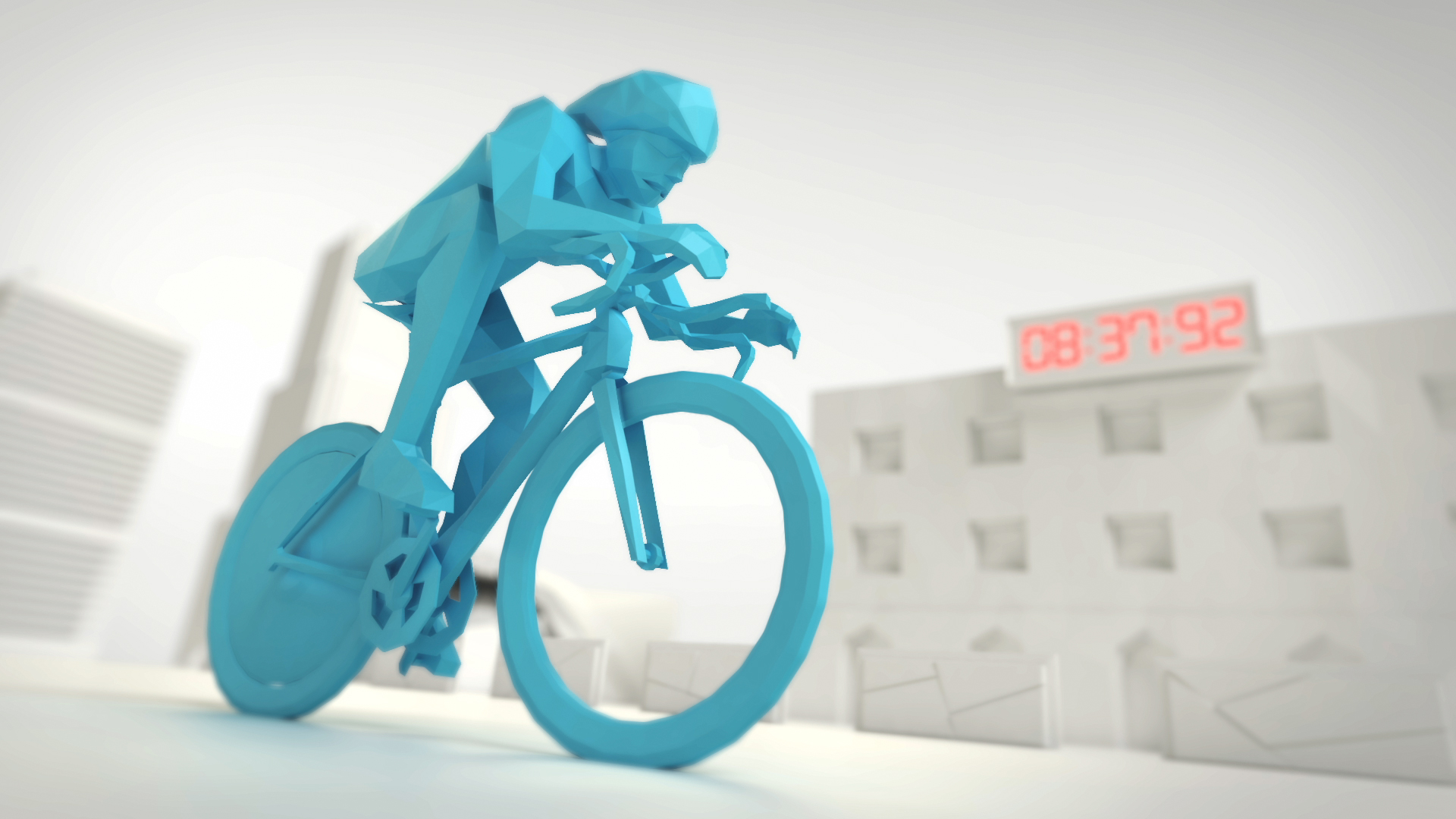 Piezas promocionales para anunciantes durante el tour de francia 2016, diseñadas y creadas en 3D con animación