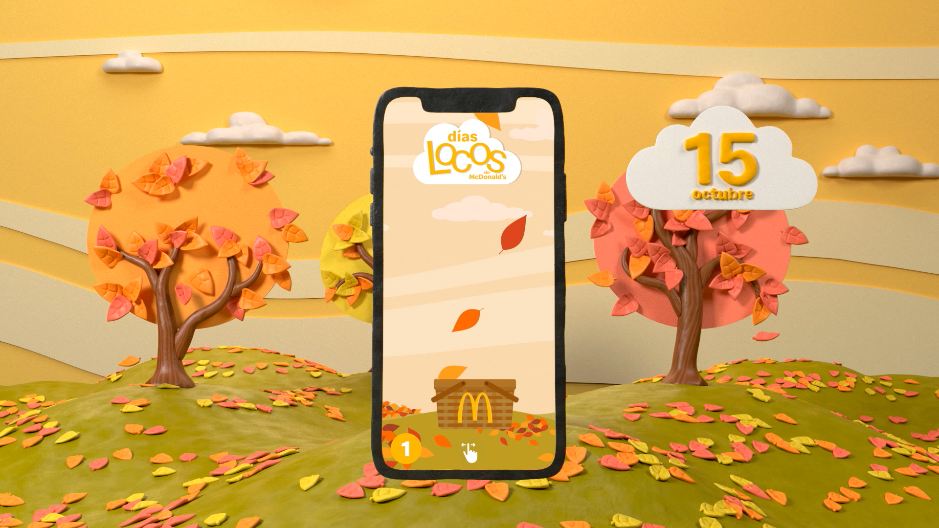 Campaña días locos de McDonalds en 3D imitano plastilina y estilo stop-motion